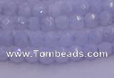 CAG9728 15.5 inches 4mm faceted round blue lace agate beads