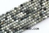 CAG9730 15.5 inches 4mm round black & white Agate gemstone beads