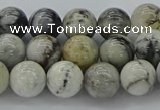 CAG9732 15.5 inches 8mm round black & white agate beads wholesale