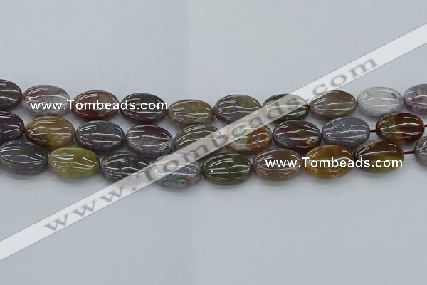 CAG9742 15.5 inches 13*18mm oval Indian agate beads wholesale