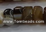 CAG9776 15.5 inches 8*16mm faceted rondelle agate gemstone beads