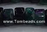 CAG9783 15.5 inches 8*16mm faceted rondelle agate gemstone beads