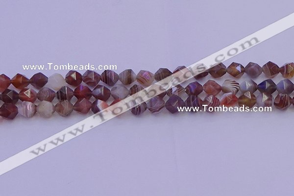 CAG9792 15.5 inches 8mm faceted nuggets botswana agate beads