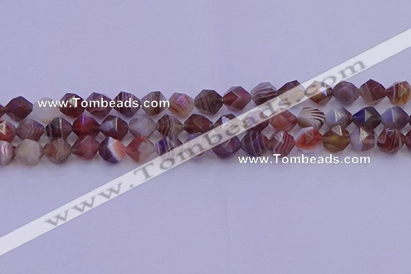 CAG9793 15.5 inches 10mm faceted nuggets botswana agate beads