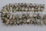 CAG9796 15.5 inches 9*25mm - 11*35mm sticks ocean agate beads