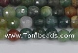 CAG9831 15.5 inches 6mm faceted round Indian agate beads