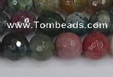 CAG9832 15.5 inches 8mm faceted round Indian agate beads