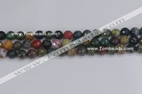 CAG9833 15.5 inches 10mm faceted round Indian agate beads