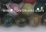 CAG9834 15.5 inches 12mm faceted round Indian agate beads