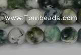 CAG9839 15.5 inches 8mm faceted round tree agate beads