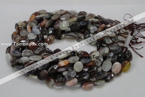 CAG985 15.5 inches 13*18mm faceted oval botswana agate beads