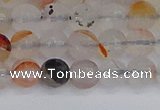 CAG9890 15.5 inches 6mm faceted round dendritic agate beads