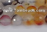 CAG9891 15.5 inches 8mm faceted round dendritic agate beads