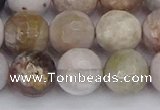 CAG9899 15.5 inches 10mm faceted round parrel dendrite agate beads