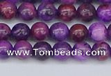 CAG9918 15.5 inches 6mm round purple crazy lace agate beads