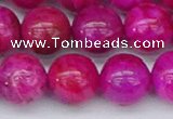 CAG9928 15.5 inches 12mm round fuchsia crazy lace agate beads