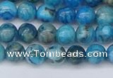 CAG9932 15.5 inches 6mm round blue crazy lace agate beads