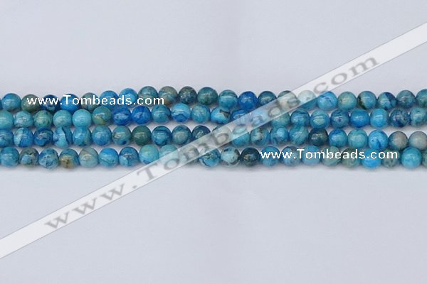 CAG9932 15.5 inches 6mm round blue crazy lace agate beads