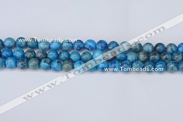 CAG9933 15.5 inches 8mm round blue crazy lace agate beads