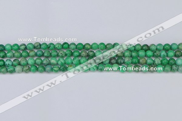 CAG9938 15.5 inches 4mm round green crazy lace agate beads