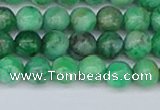 CAG9939 15.5 inches 6mm round green crazy lace agate beads