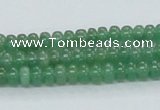 CAJ10 15.5 inches 4*6mm rondelle green aventurine jade beads