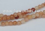 CAJ101 15.5 inches 4mm round red aventurine jade beads wholesale