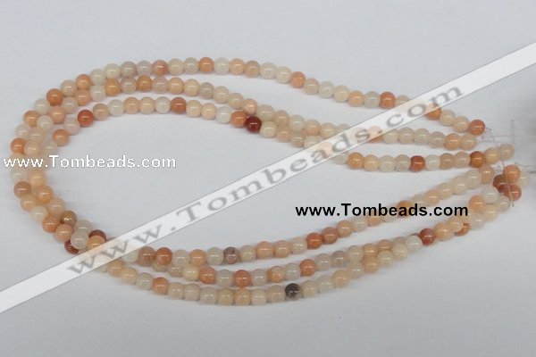 CAJ102 15.5 inches 6mm round red aventurine jade beads wholesale