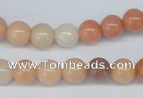 CAJ103 15.5 inches 8mm round red aventurine jade beads wholesale