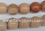 CAJ105 15.5 inches 14mm round red aventurine jade beads wholesale