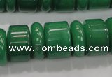 CAJ12 15.5 inches 6*18mm & 12*18mm rondelle green aventurine beads