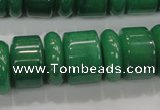 CAJ12 15.5 inches 6*18mm & 12*18mm rondelle green aventurine beads