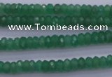 CAJ15 15.5 inches 4*6mm faceted rondelle green aventurine beads