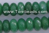 CAJ18 15.5 inches 8*16mm faceted rondelle green aventurine beads