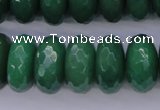 CAJ20 15.5 inches 10*20mm faceted rondelle green aventurine beads