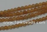 CAJ350 15.5 inches 4mm round red aventurine beads wholesale