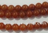 CAJ352 15.5 inches 8mm round red aventurine beads wholesale