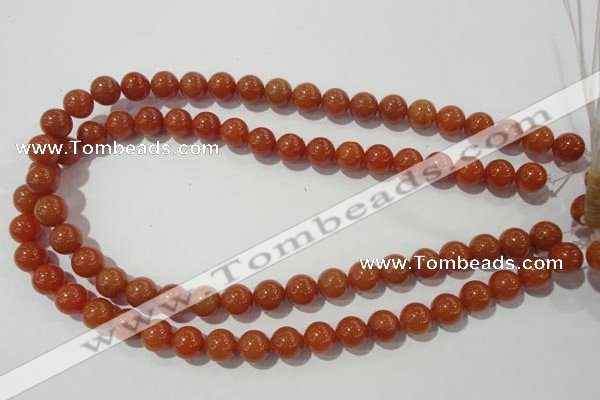 CAJ353 15.5 inches 10mm round red aventurine beads wholesale