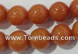 CAJ355 15.5 inches 14mm round red aventurine beads wholesale