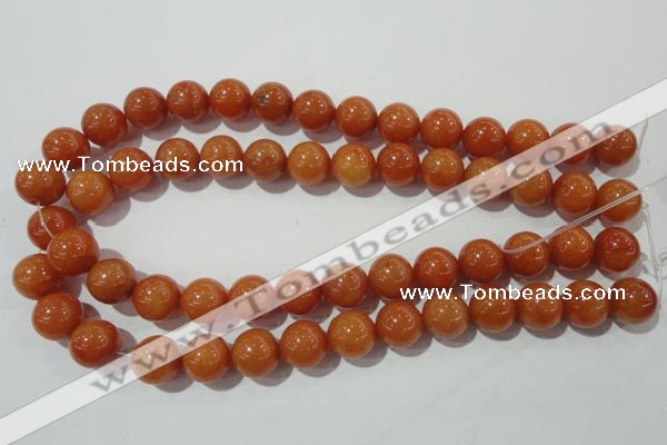 CAJ355 15.5 inches 14mm round red aventurine beads wholesale