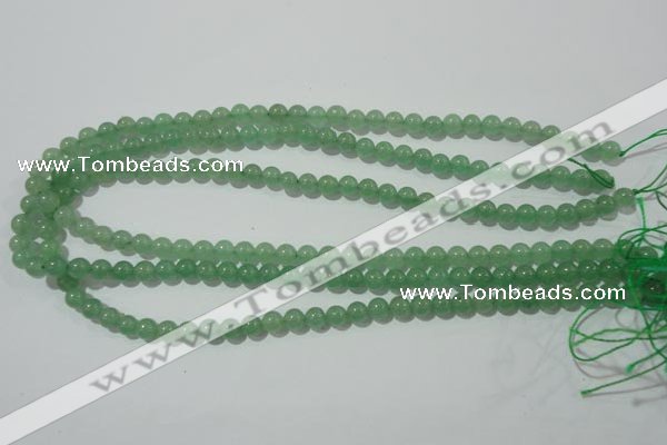 CAJ401 15.5 inches 6mm round green aventurine beads wholesale