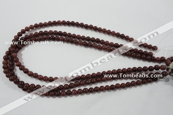 CAJ451 15.5 inches 6mm round purple aventurine beads wholesale