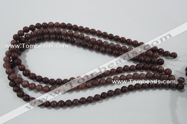 CAJ452 15.5 inches 7mm round purple aventurine beads wholesale