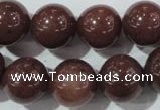 CAJ456 15.5 inches 14mm round purple aventurine beads wholesale