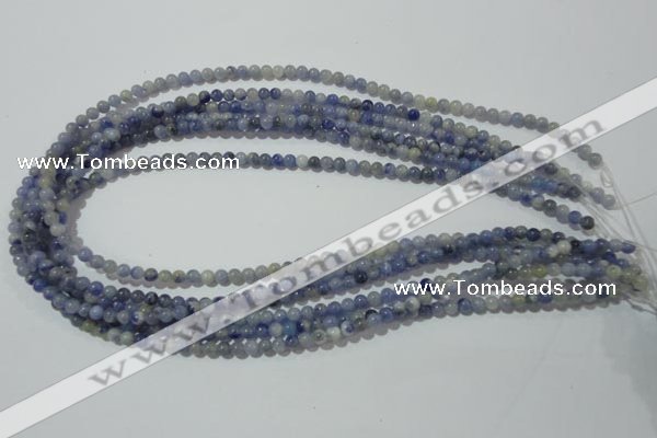 CAJ500 15.5 inches 4mm round blue aventurine beads wholesale