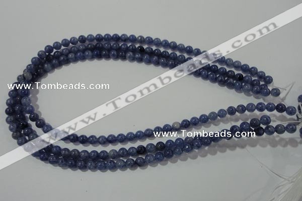 CAJ501 15.5 inches 6mm round blue aventurine beads wholesale