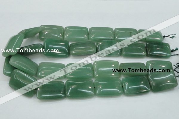 CAJ54 15.5 inches 22*30mm rectangle green aventurine jade beads wholesale