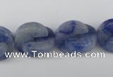CAJ584 15.5 inches 16*16mm curved moon blue aventurine beads wholesale