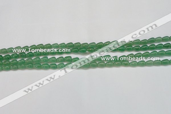 CAJ630 15.5 inches 6*9mm teardrop green aventurine beads