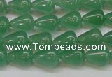 CAJ631 15.5 inches 8*10mm teardrop green aventurine beads